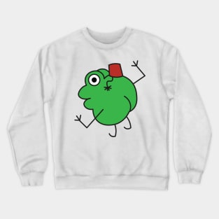 Frog in a Fez Crewneck Sweatshirt